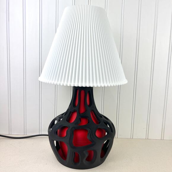 Sculptural Table Lamp, Slime Table Lamp, Desk Lamp and Shade, Bedside Lamp - Picture 3 of 10